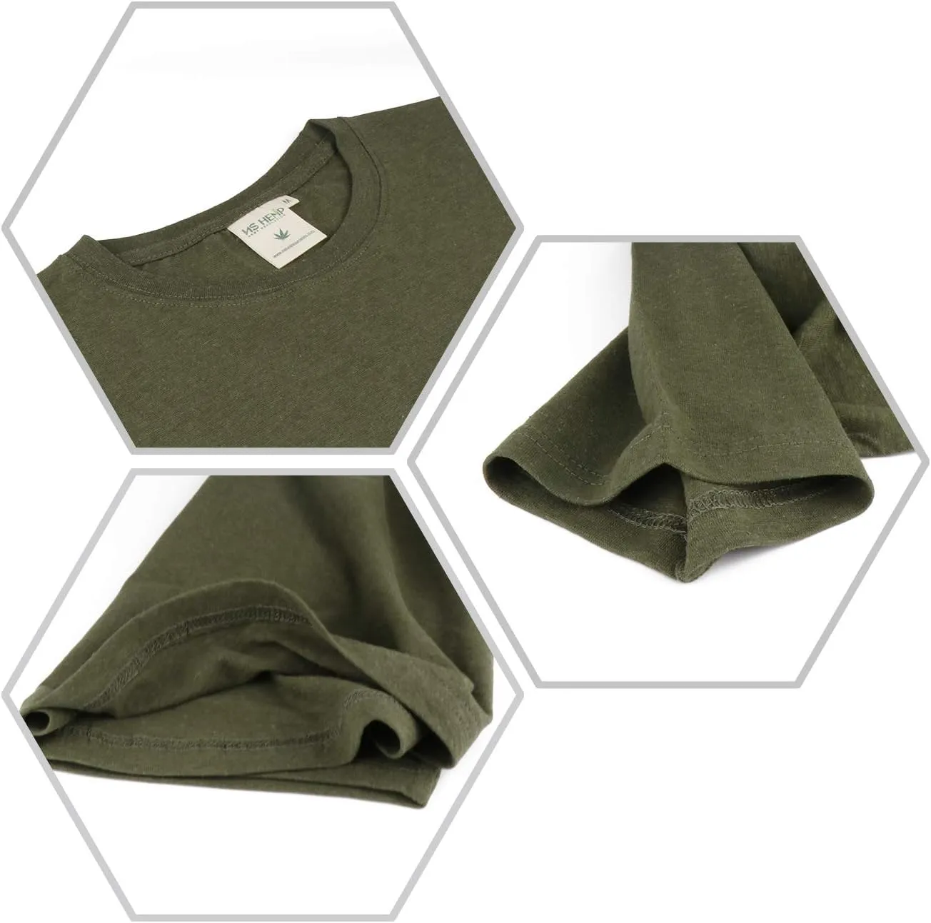 ] Hemp T-Shirt for Men, Organic Hemp Tee Shirts for Men, Mens Hemp T-Shirts