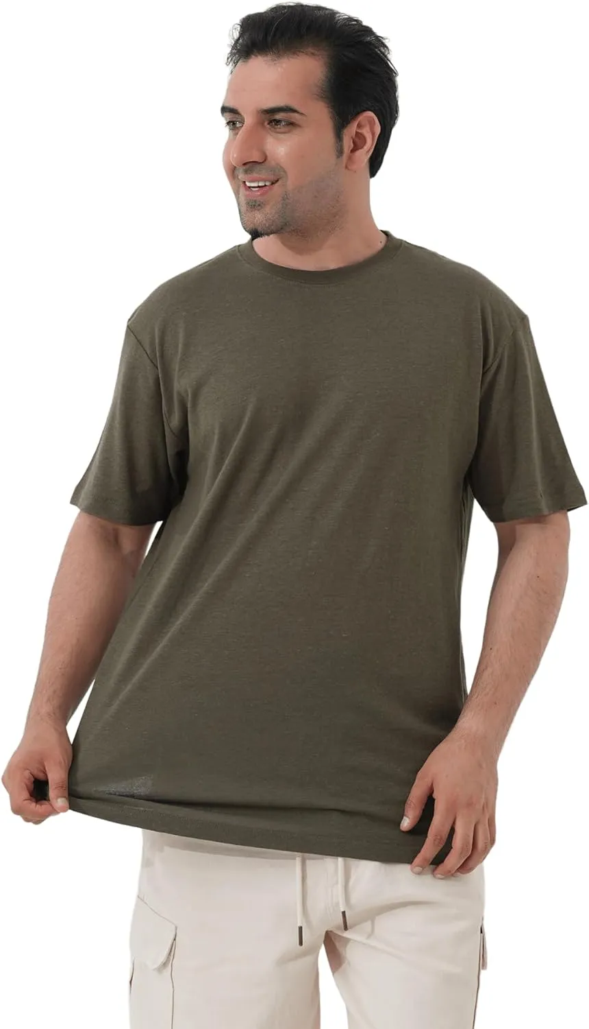 ] Hemp T-Shirt for Men, Organic Hemp Tee Shirts for Men, Mens Hemp T-Shirts