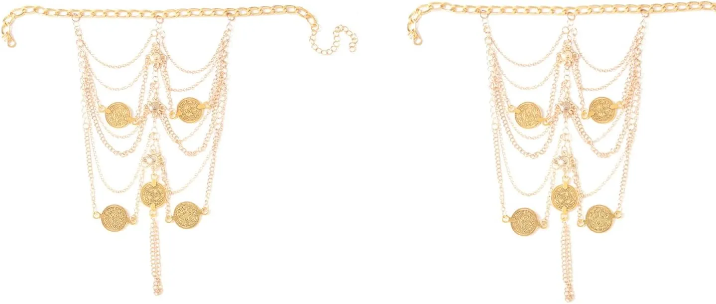 2PCS Barefoot Sandals Ring Anklet,Summer Beach Rhinestone Barefoot Sandals Foot Chain For Anklet Foot Chain Jewelry