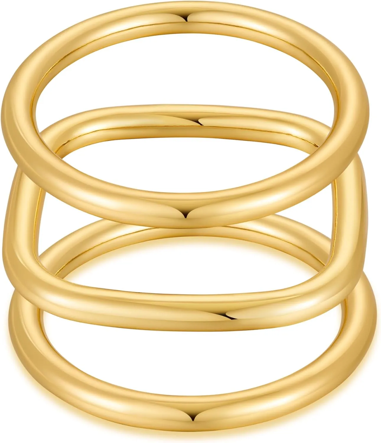 3pcs Gold Bangle Bracelets Set For Women Trendy Cuff Bangles Bracelet Gold Stackable Minimalist Bracelet Cuff Jewelry for Party Summer