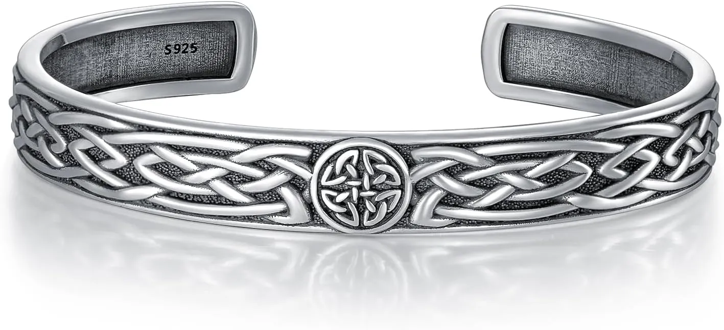 925 Sterling Silver Bangle Cuff for Men