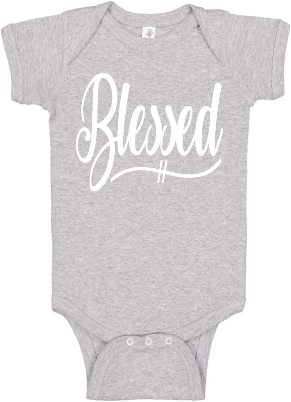Aiden's Corner Handmade Baptism Christening Blessed Bodysuit - Baby Boy Girl Religious Faith Outfits Clothing