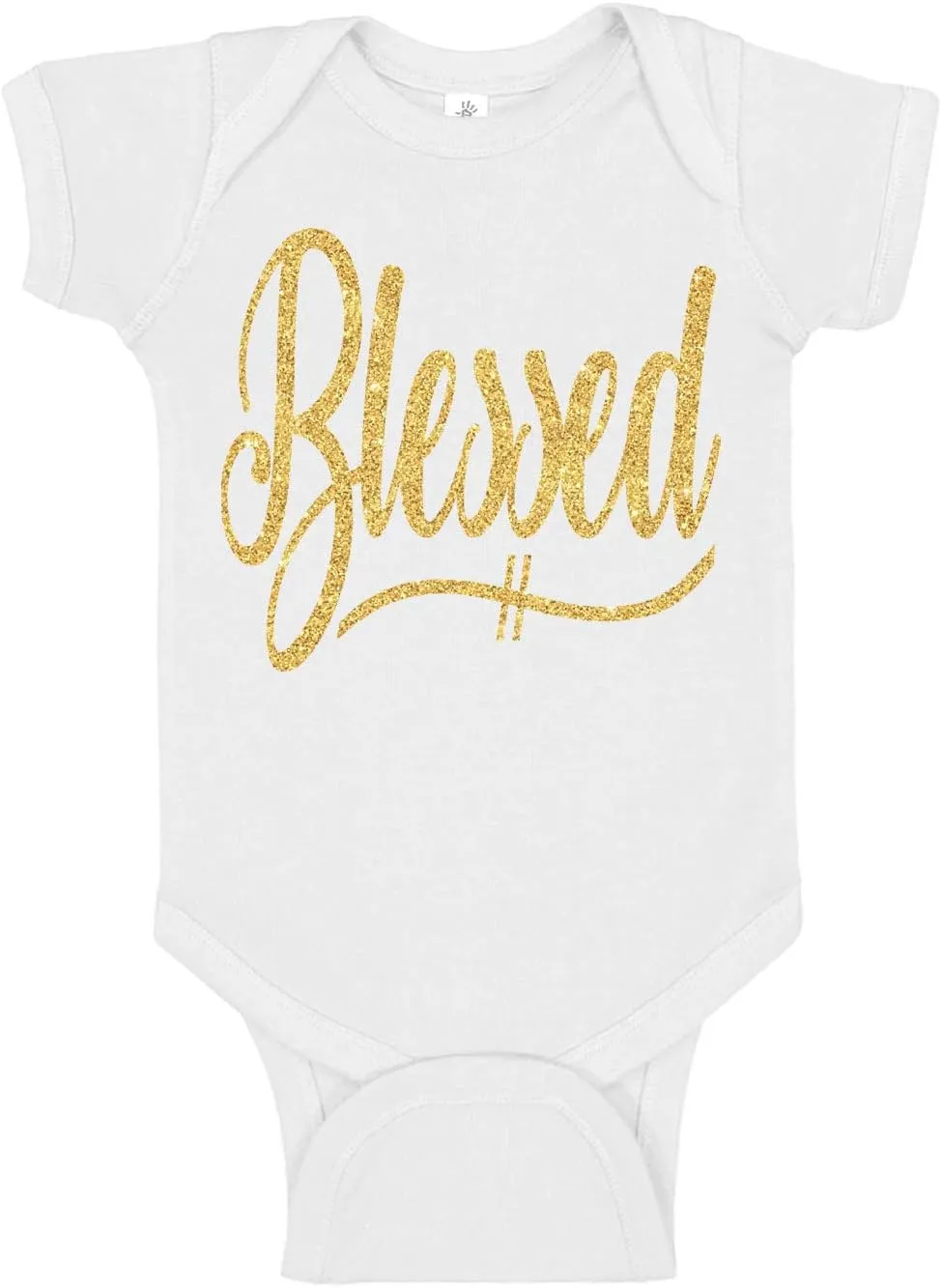 Aiden's Corner Handmade Baptism Christening Blessed Bodysuit - Baby Boy Girl Religious Faith Outfits Clothing