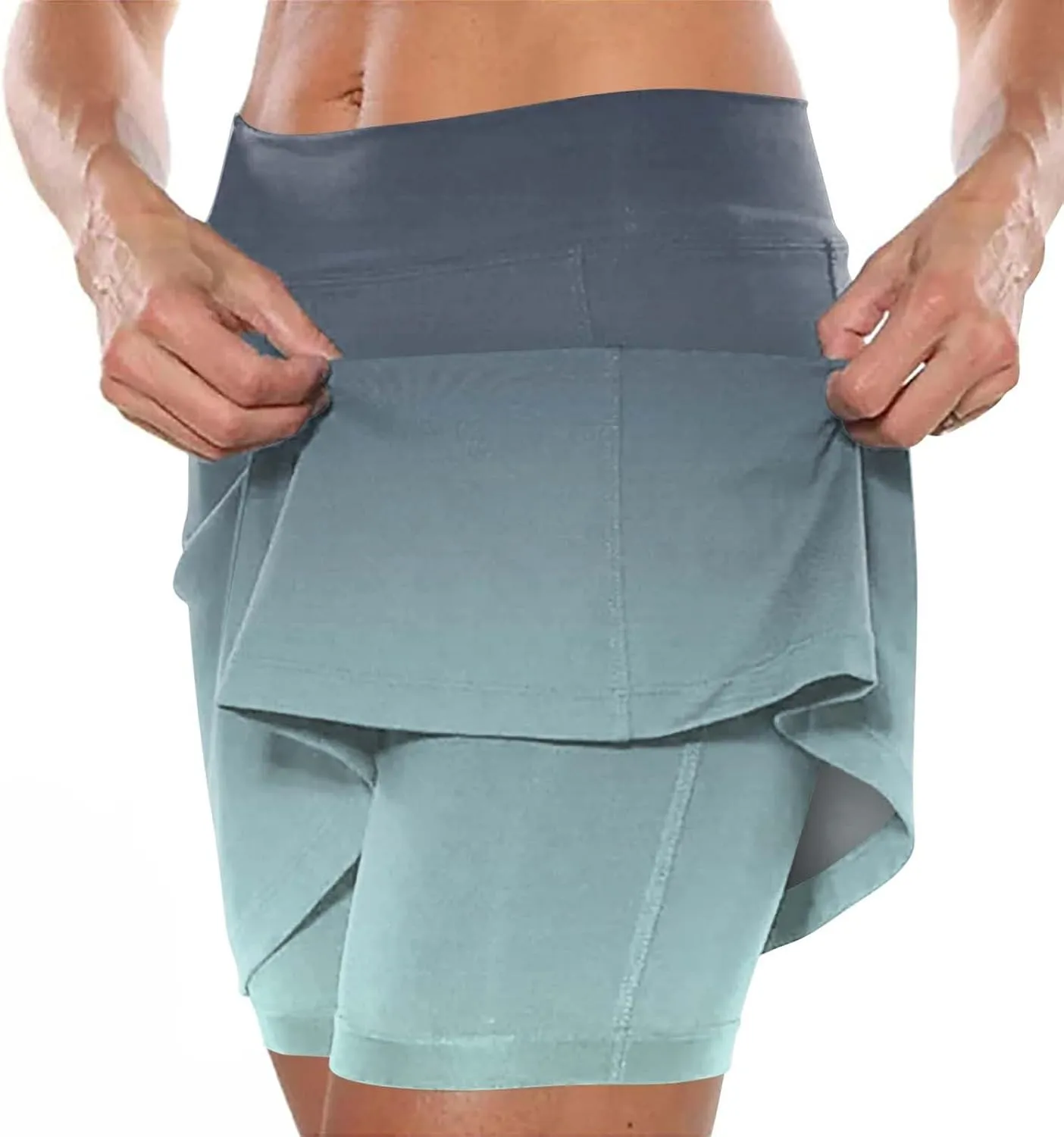aihihe Golf Skirts for Women with Shorts Long Black Spandex Shorts for Women Plus Size Spandex Shorts Women Gym