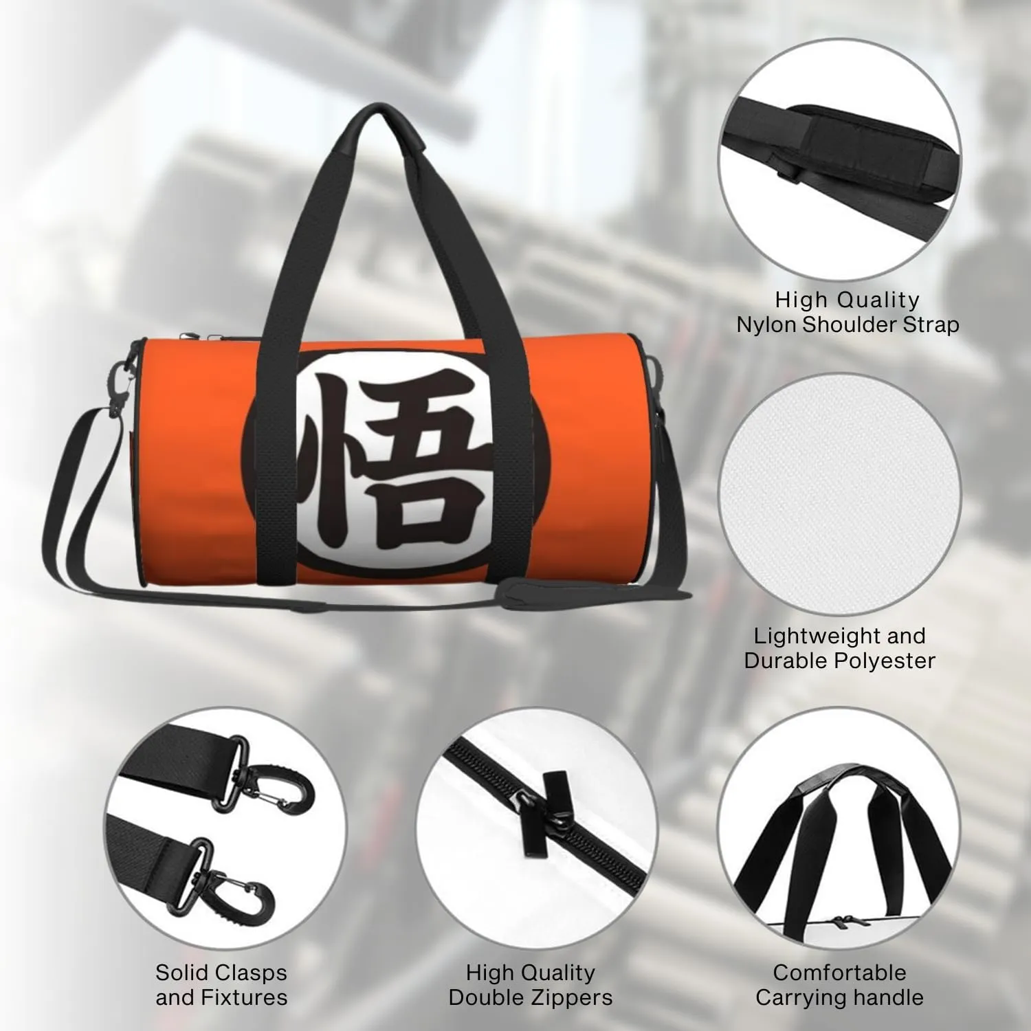 Anime Gym Bag for Women Men - Large Capacity Waterproof Workout Fitness Travel Sports Bags Fashion Street Camping Weekender Expandable Carry On Duffle Bag For Couple (B2)