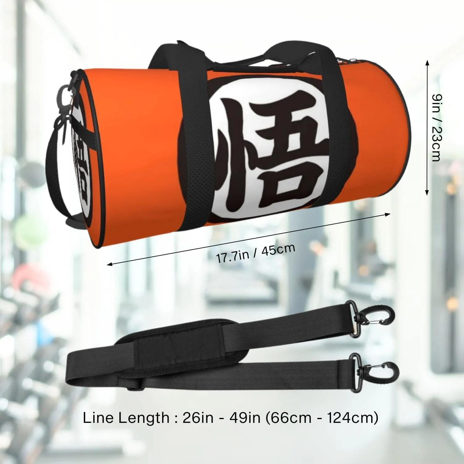 Anime Gym Bag for Women Men - Large Capacity Waterproof Workout Fitness Travel Sports Bags Fashion Street Camping Weekender Expandable Carry On Duffle Bag For Couple (B2)