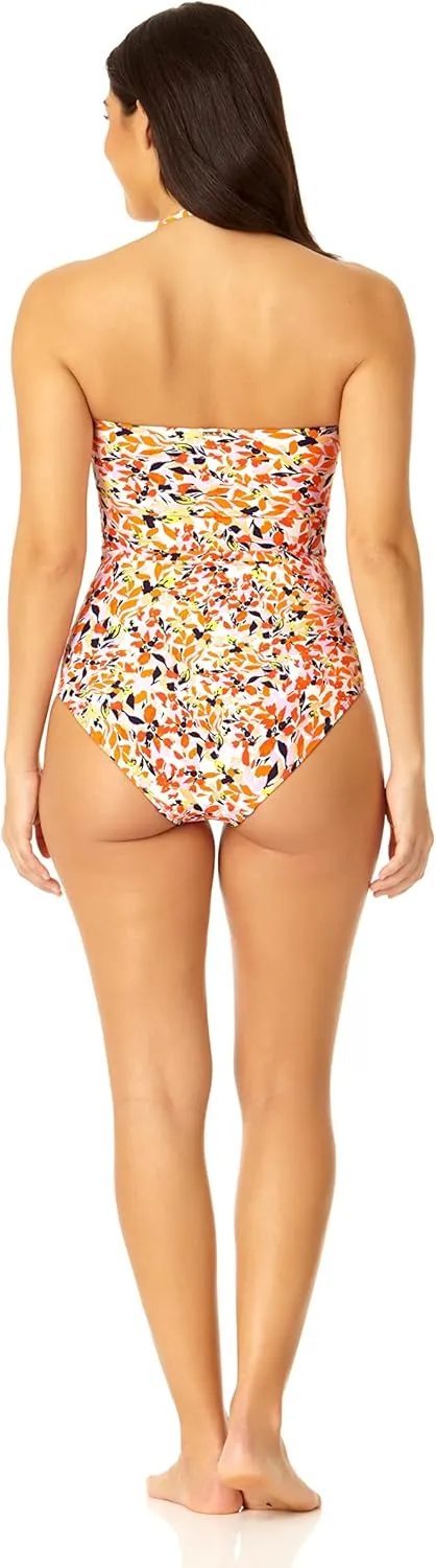 Anne Cole Women's Twist Front Shirred One Piece Swimsuit