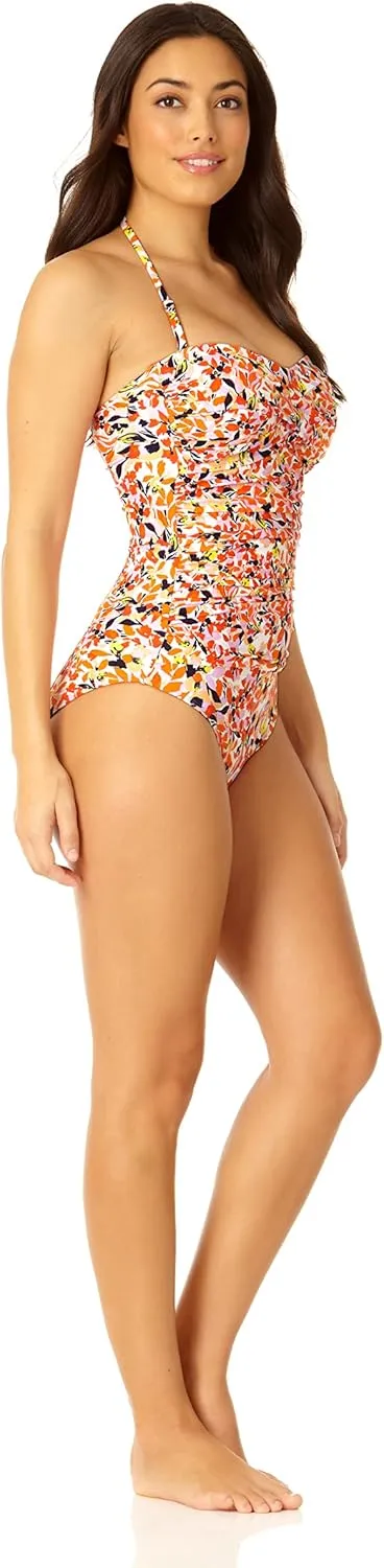 Anne Cole Women's Twist Front Shirred One Piece Swimsuit