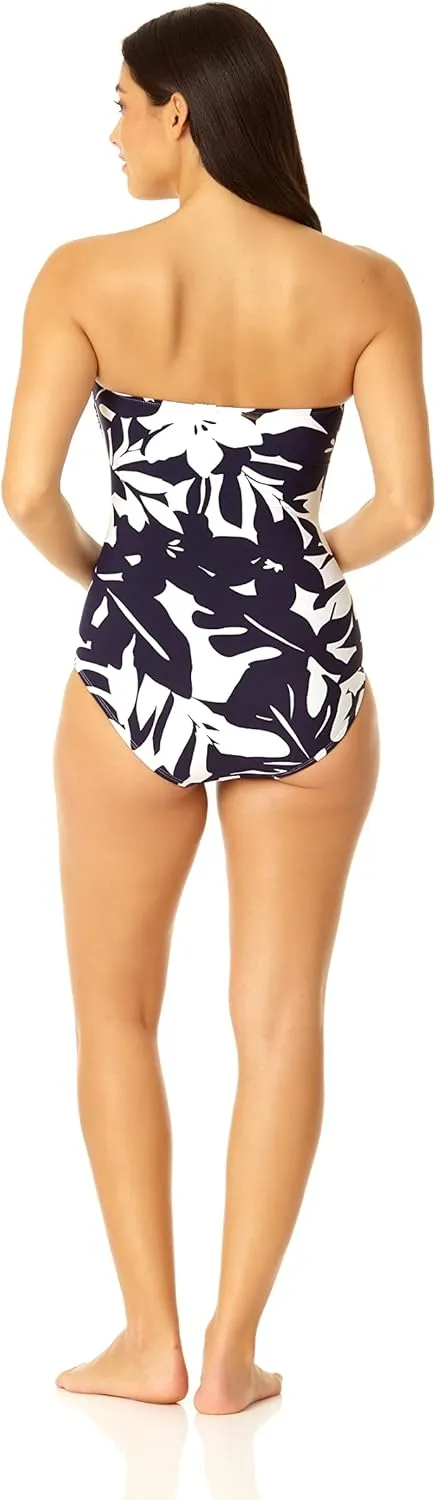 Anne Cole Women's Twist Front Shirred One Piece Swimsuit