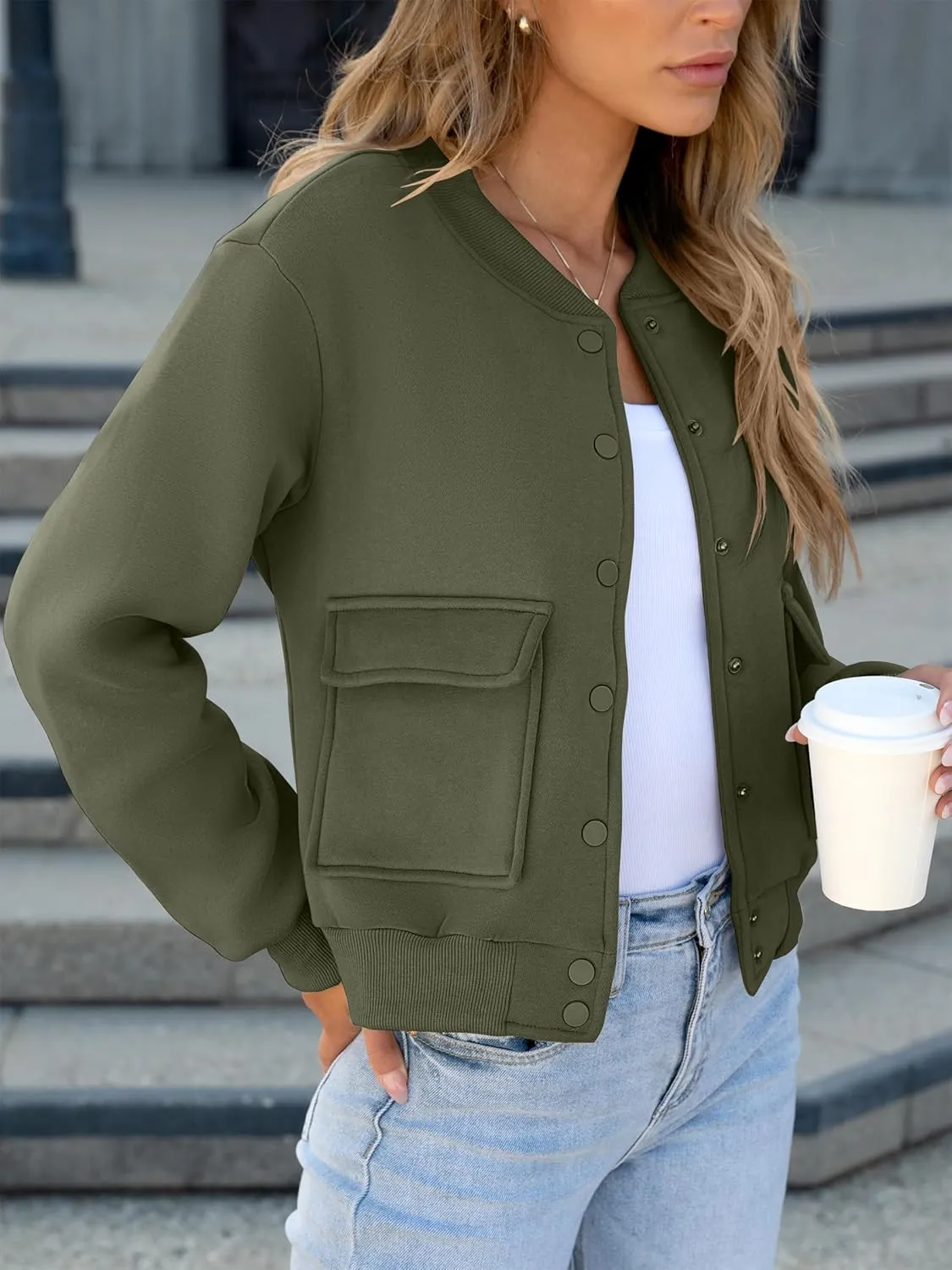 ANRABESS Women Cropped Bomber Jacket 2025 Fashion Casual Trendy Varsity Y2k Jackets