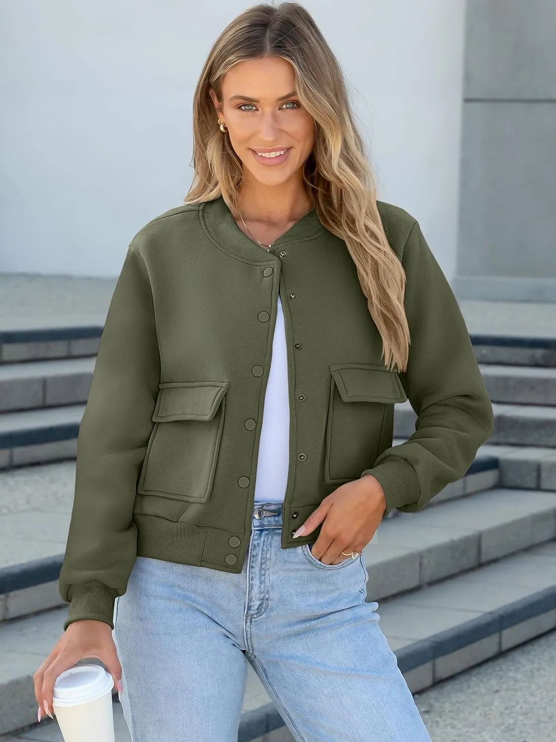 ANRABESS Women Cropped Bomber Jacket 2025 Fashion Casual Trendy Varsity Y2k Jackets