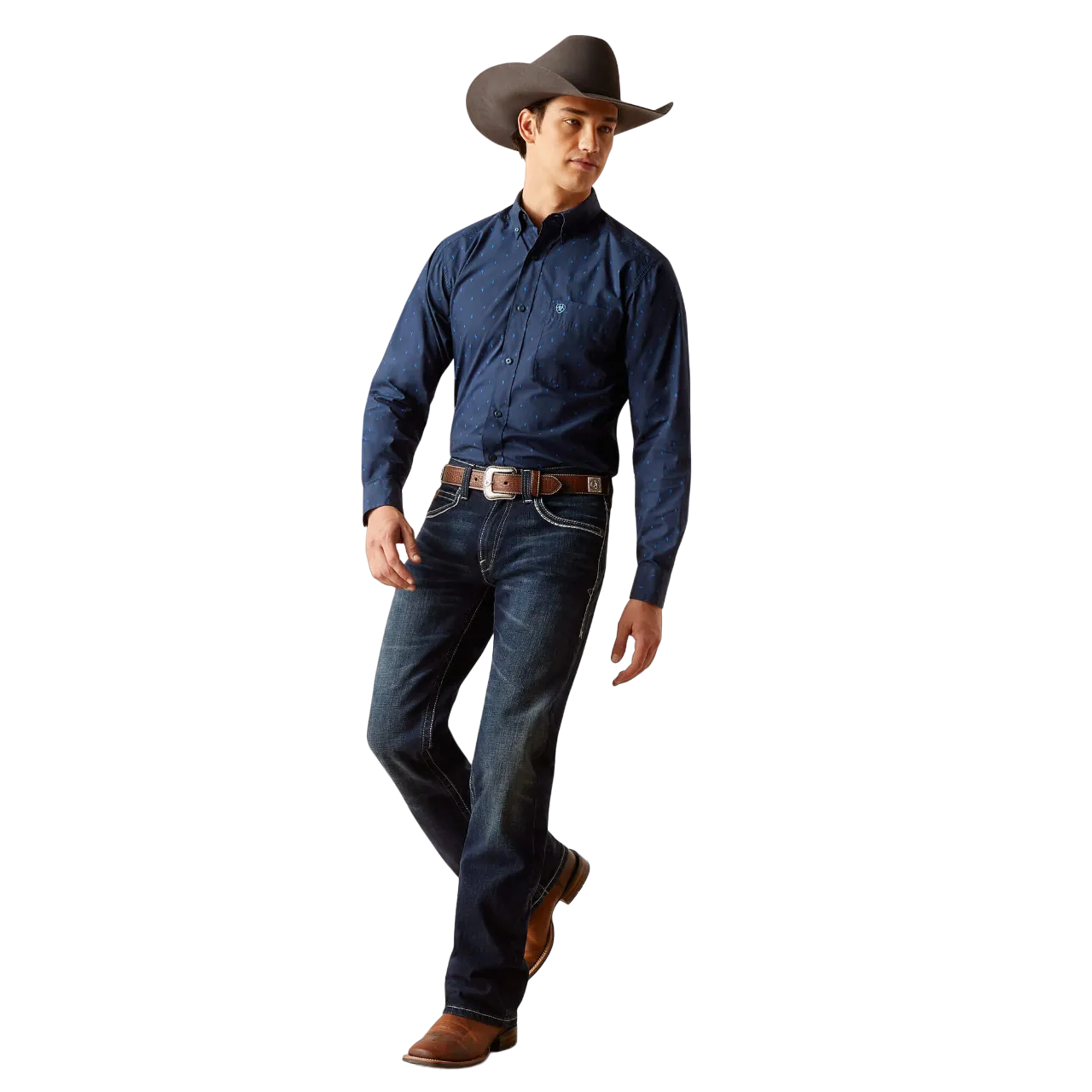 Ariat Clothing Men's Pollerd Fitted Shirt