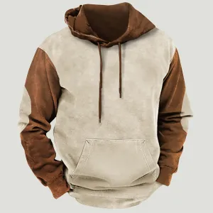 Aymnlox Western Aztec Ethnic Graphic Hoodies Sweatshirts for Men 2023 Fall Fashion Long Sleeve Casual Ethnic Print Pullover