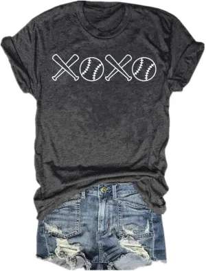 Baseball Shirts Women Tis The Season Baseball Mom T-Shirts Letter Print Graphic Tee Tops