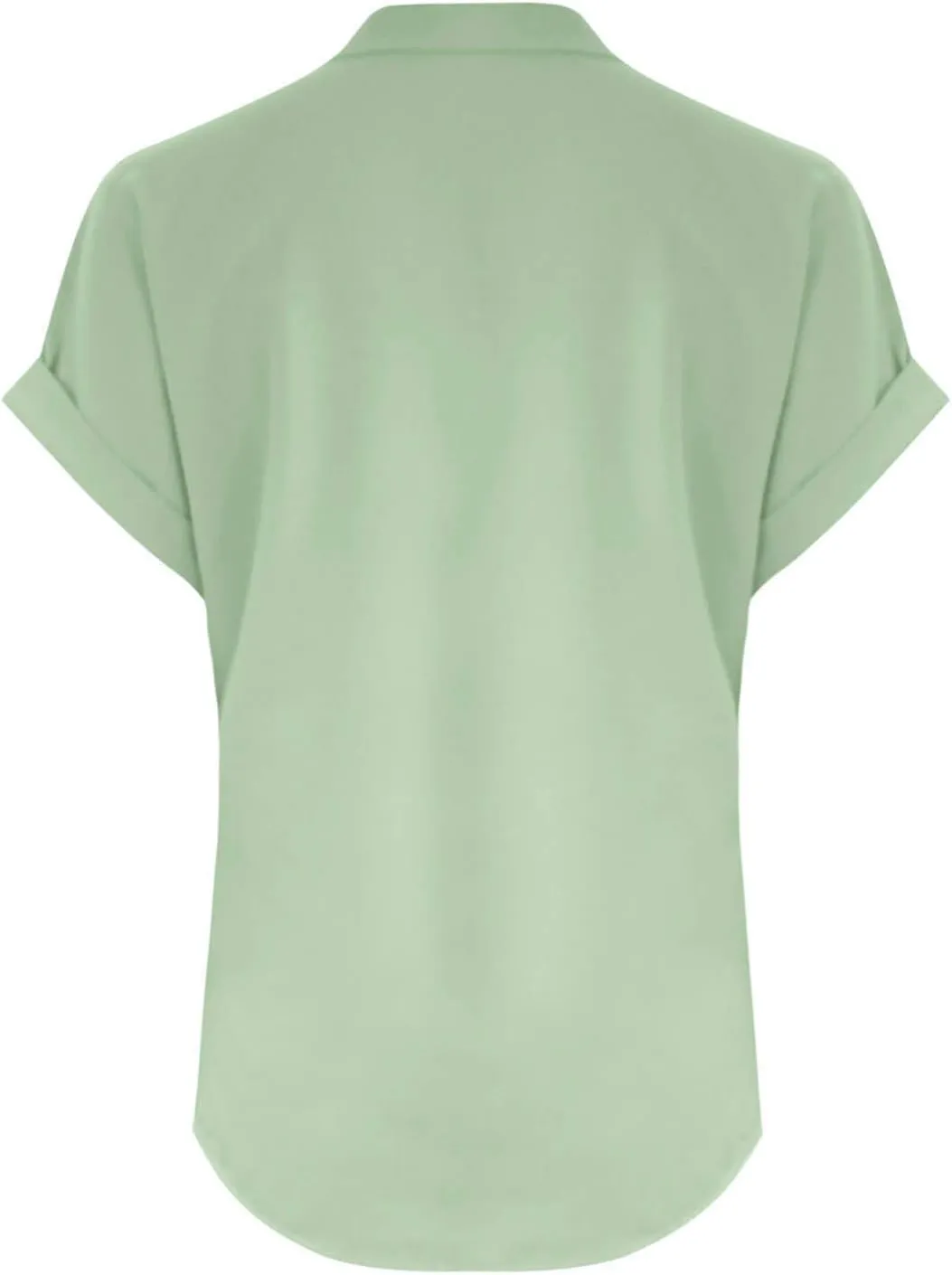 Binmer Half Button Linen Tops for Womens Oversized Short Sleeve V Neck Shirts Loose Fit Tunic Blouse Casual Summer Tee