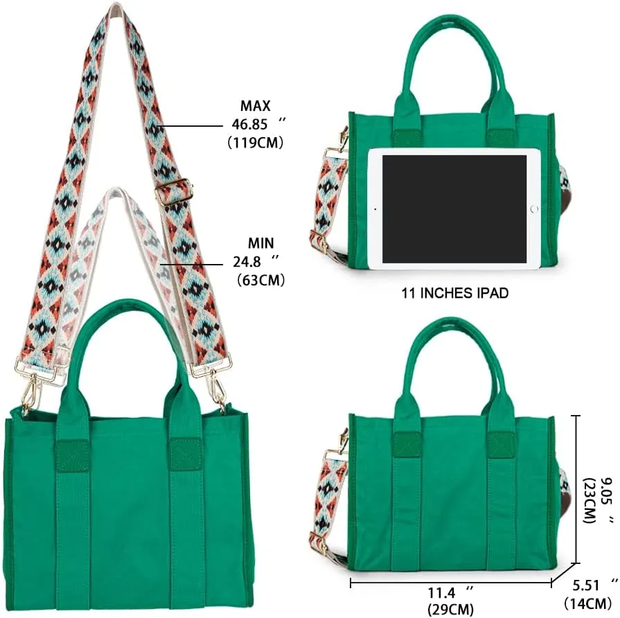 Canvas Tote Bag for Women Top Handle Handbag Crossbody Tote Bag for Women