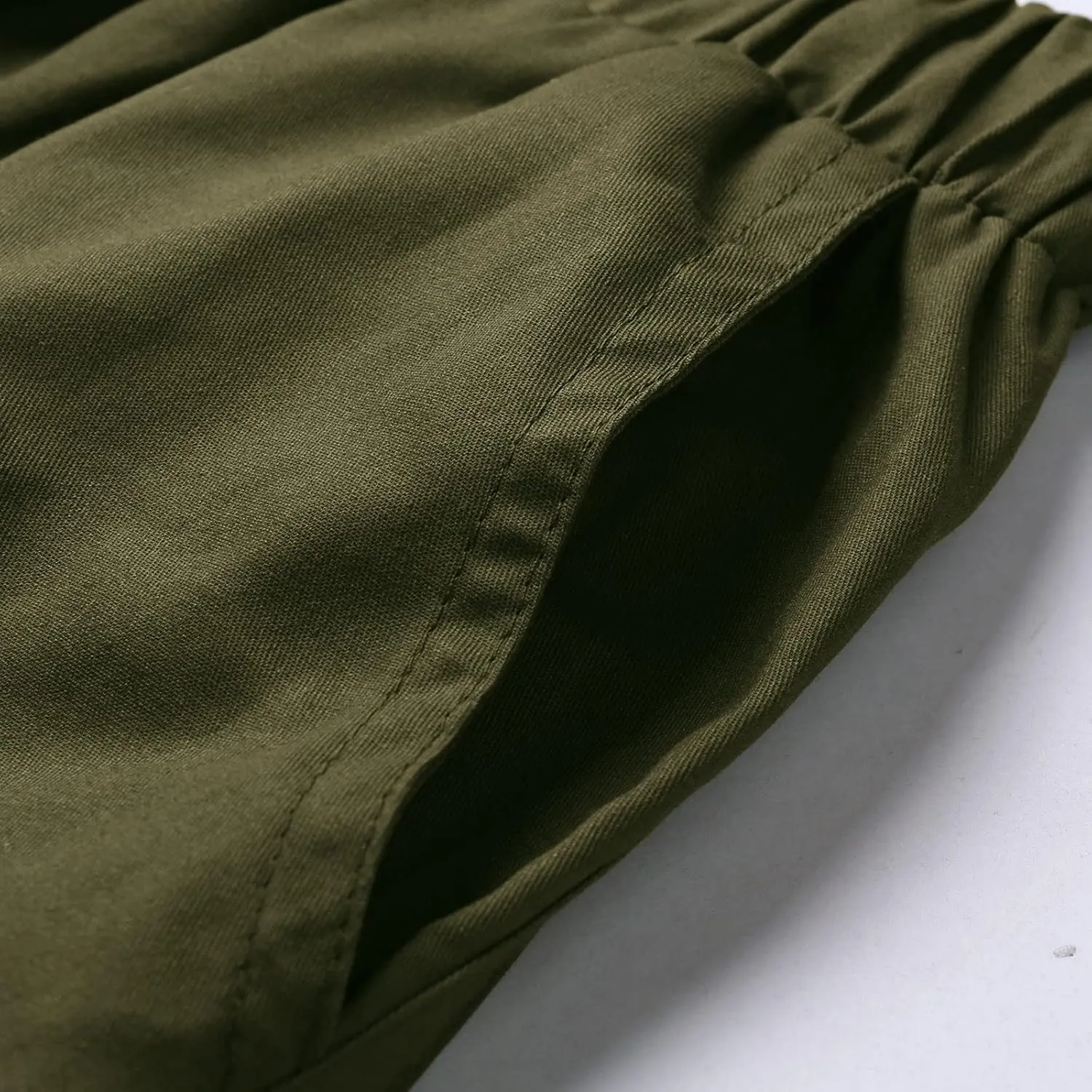 Cargo Pants for Men Relaxed Fit Waist Outdoor Trousers with 7 Pockets Mens Long Cargo Pants Sweatpants Truck Fleece