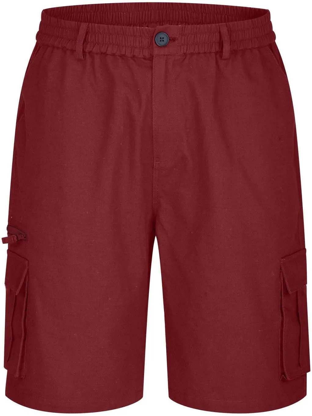 Cargo Shorts for Men 2025 Summer Trendy Elastic Waist Outdoor Hiking Shorts Big and Tall Bermuda Shorts with Pockets