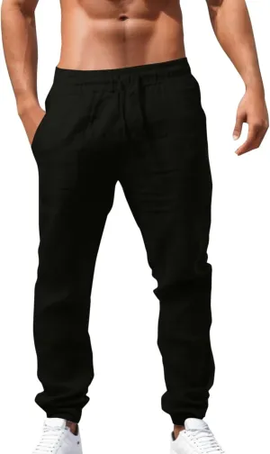 Cargo Work Pant Men's Casual Work Pants Workout Gym Sweatpant with Multiple Pockets Joggers Bottoms Pant