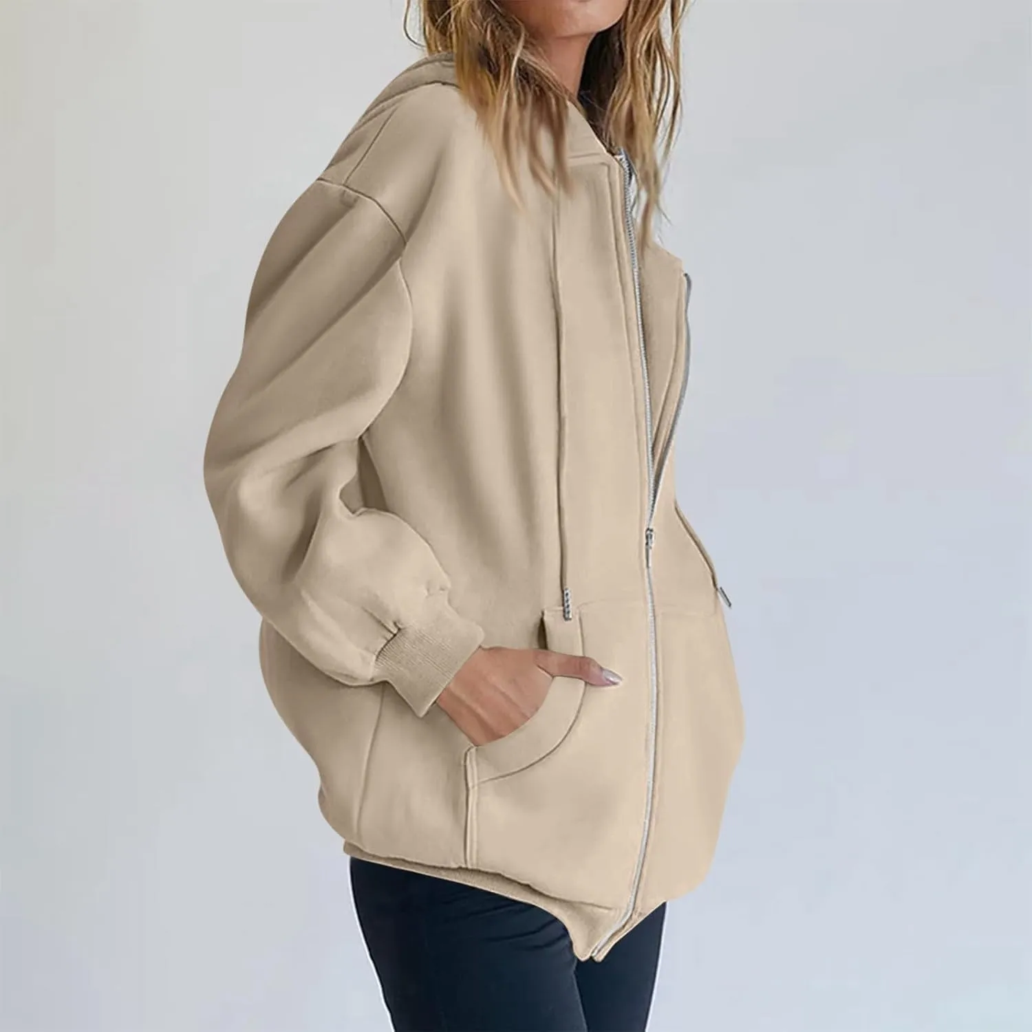 Cdiecer Hoodies For Women Zip Up Sweatshirt Trendy Y2k Hoodie Light Weight Jackets Casual Sport Sweaters With Pockets