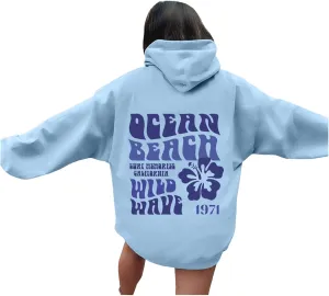 Christian Hoodies for Women Bible Verse Jesus Loves You Graphic Oversized Y2K Hooded Pockets Drawstring Sweatshirts