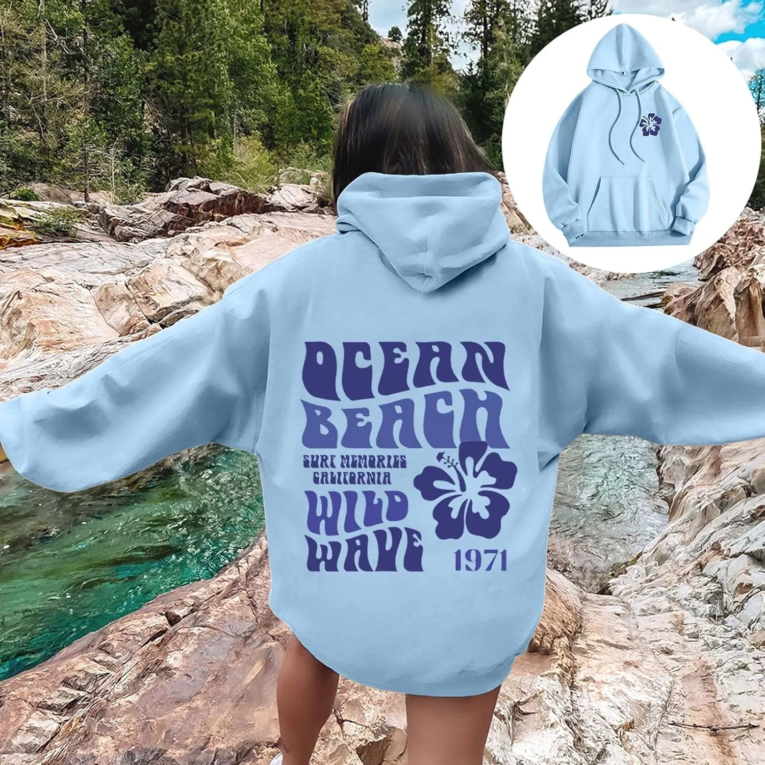 Christian Hoodies for Women Bible Verse Jesus Loves You Graphic Oversized Y2K Hooded Pockets Drawstring Sweatshirts