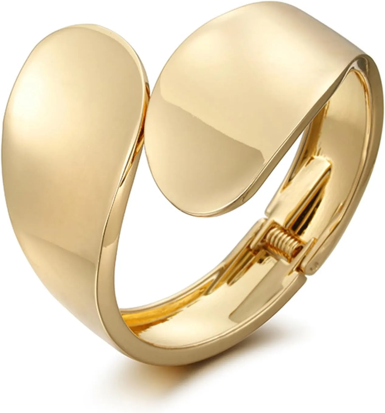Chunky Gold Bracelets for Women Twisted Spiraled 18K Gold Bangle Bracelet Thick Gold Cuff Bracelets for Women Statement Bracelet