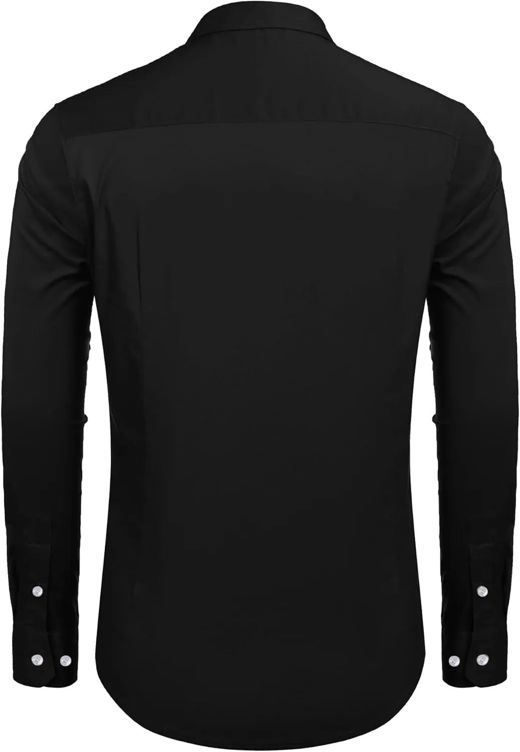 COOFANDY Mens Casual Button Down Shirts Long Sleeve Untucked Shirts for Men Stretch Dress Shirt