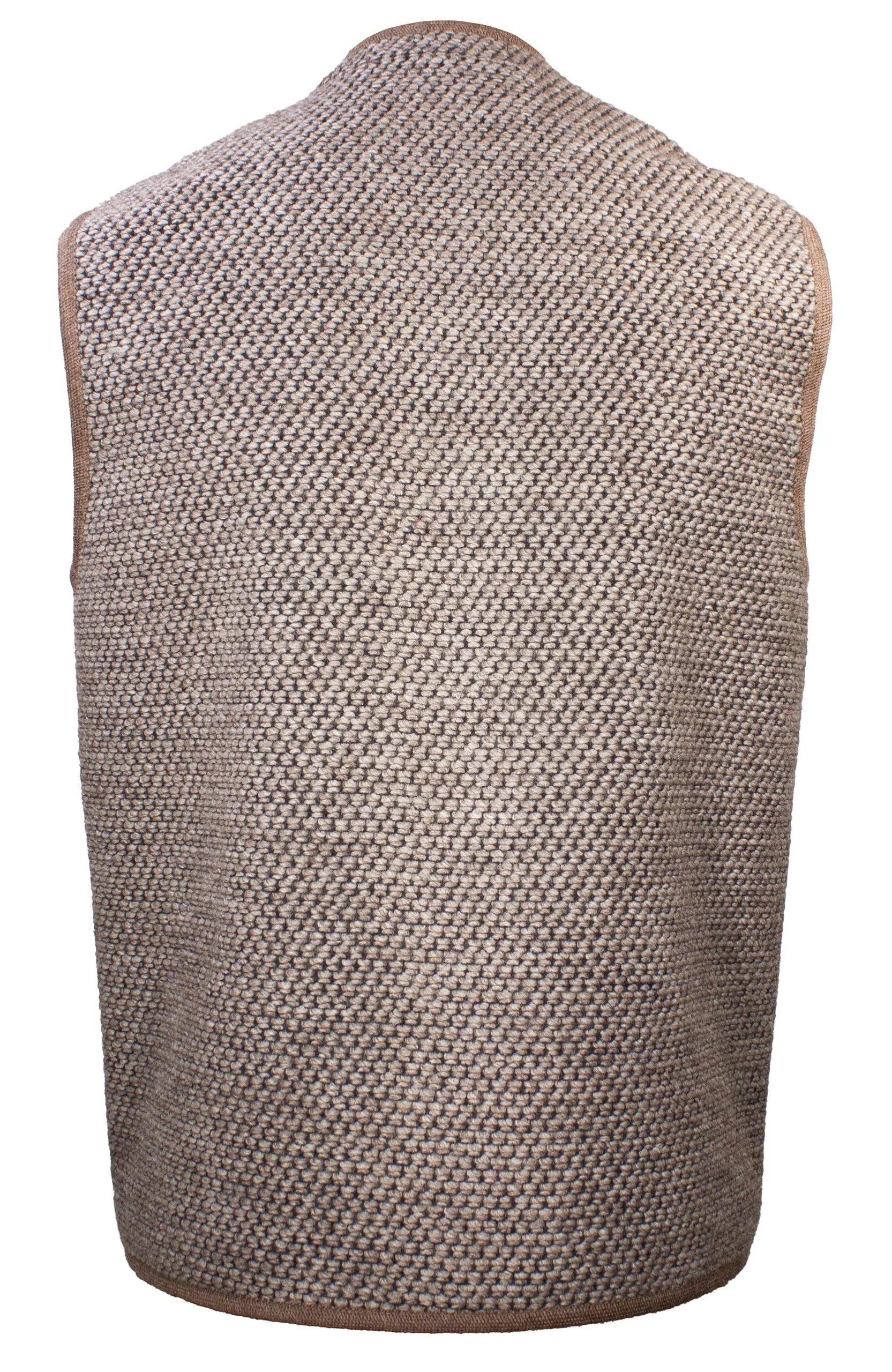 Cotton And Wool Blend Tweed Gilet