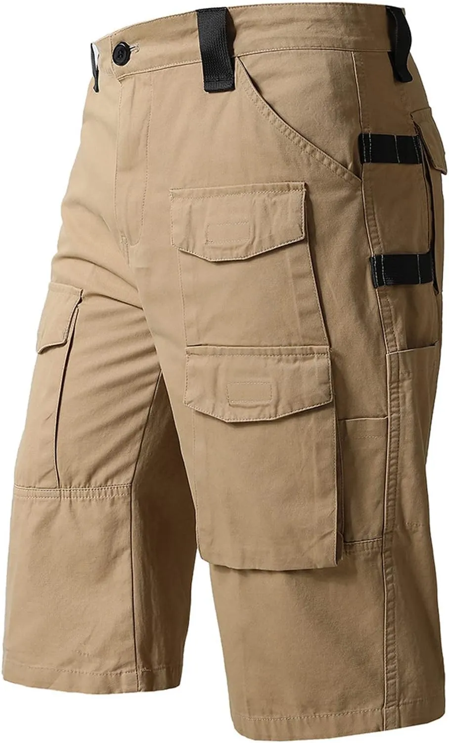 Dademeo Straight Leg Chino Shorts for Mens Casual Zipper Button Hiking Cargo Shorts Slim Fit Outdoor Vacation Tactical Shorts