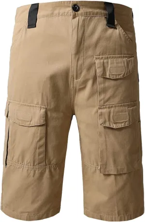 Dademeo Straight Leg Chino Shorts for Mens Casual Zipper Button Hiking Cargo Shorts Slim Fit Outdoor Vacation Tactical Shorts