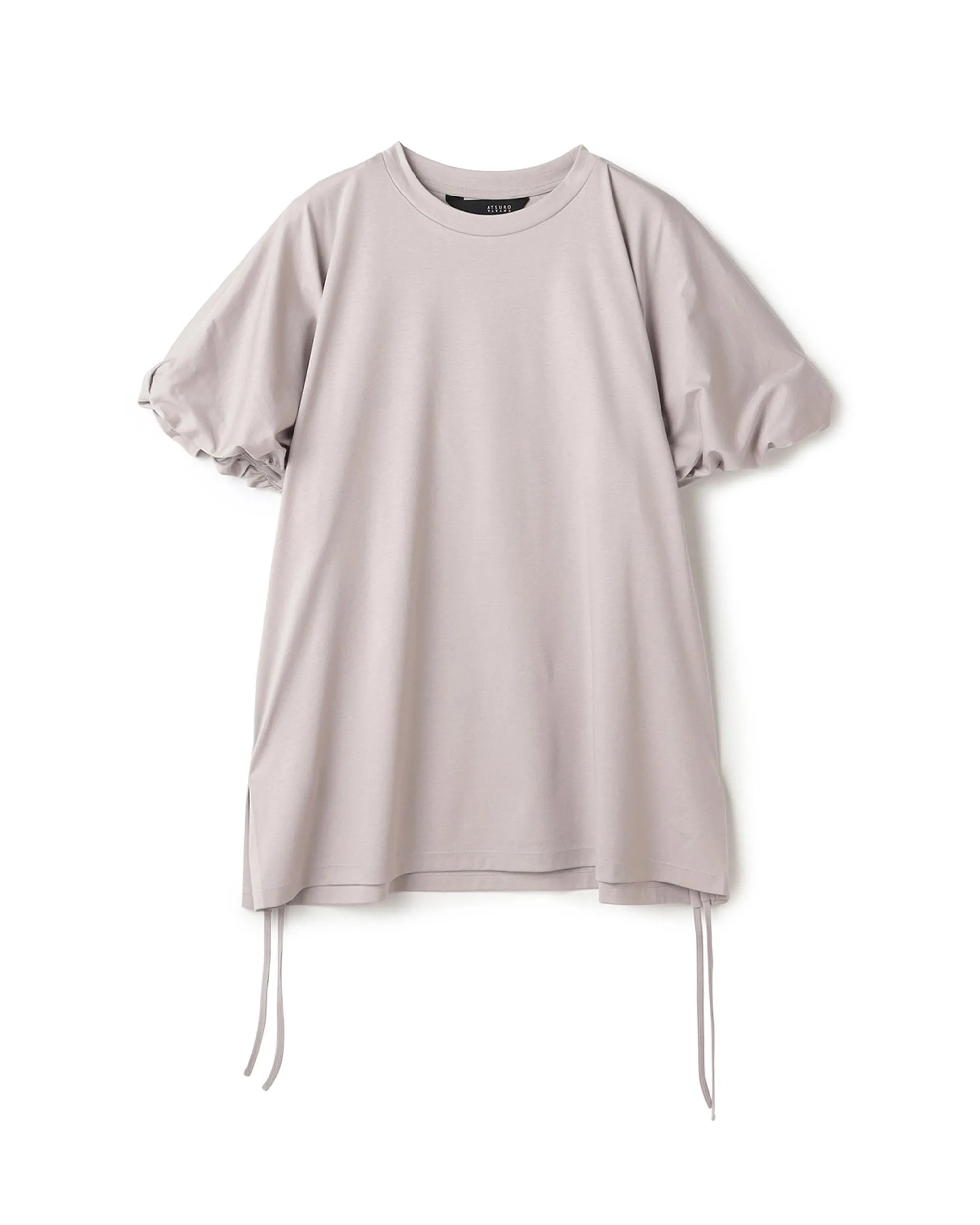 Drawstring Side Bubble Sleeve Blouse