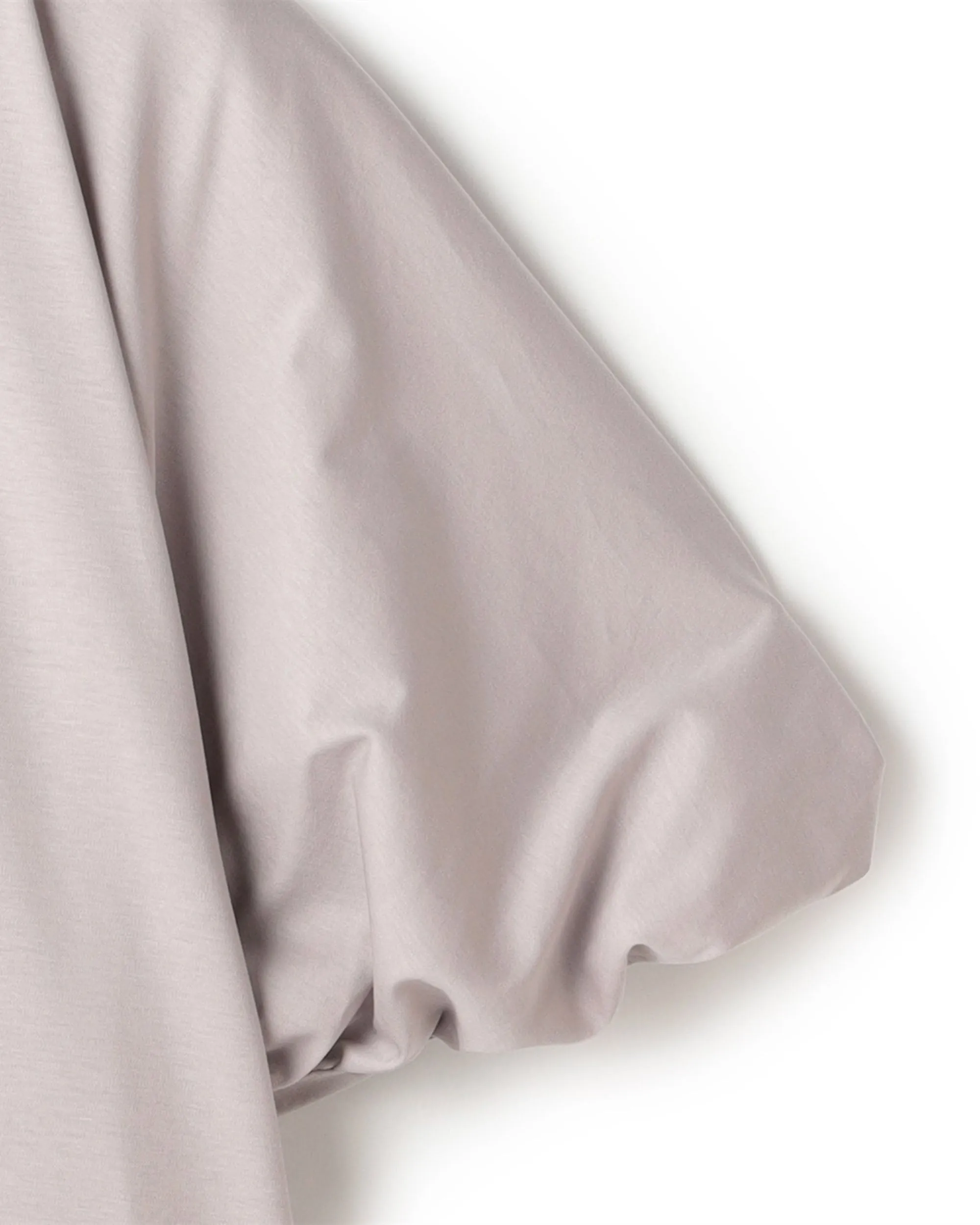 Drawstring Side Bubble Sleeve Blouse