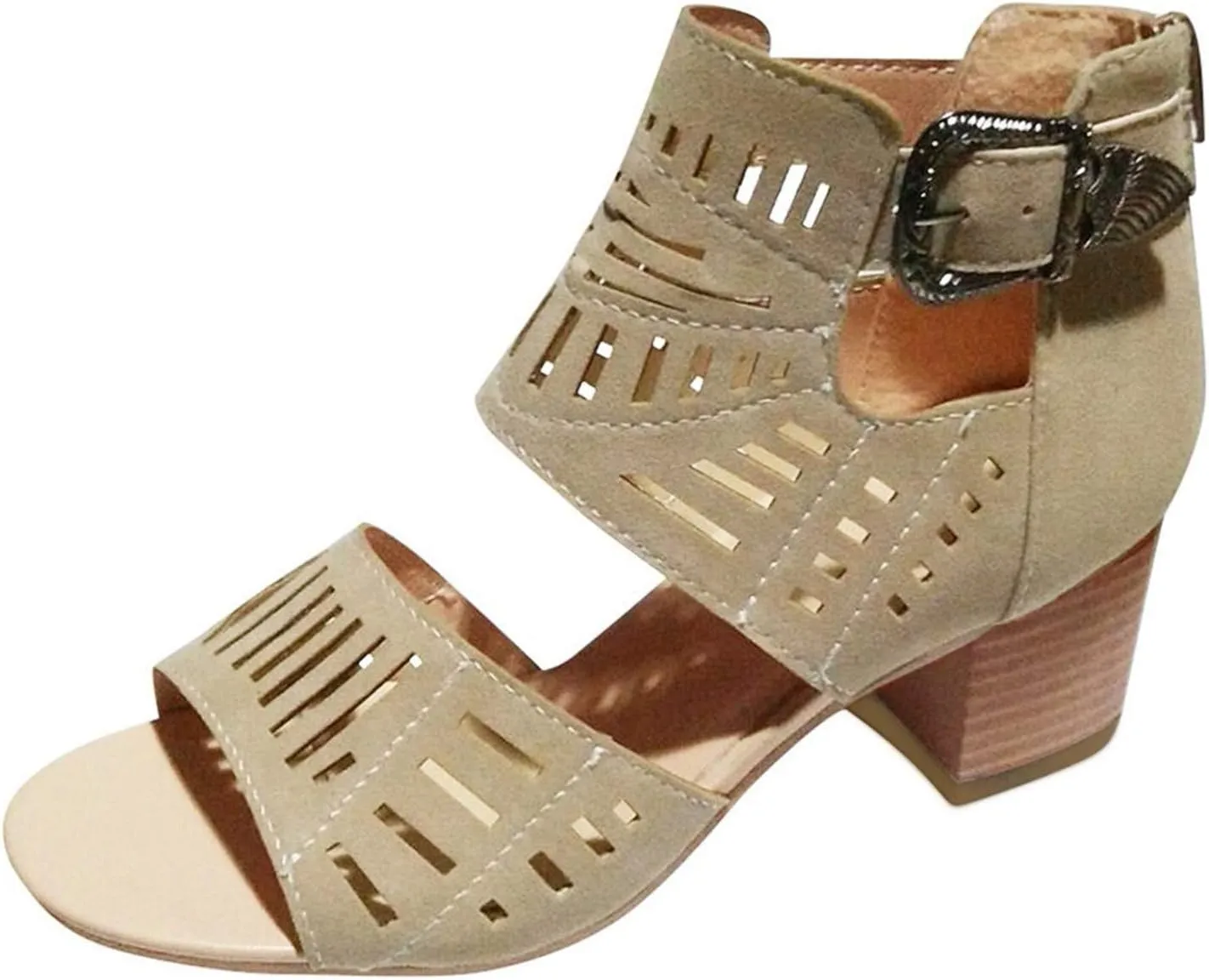 Dress Sandals for Women, Sandals Women Comfy Ankle Sandal Bling Hollow Out Shoes Summer Beach Travel Sandals