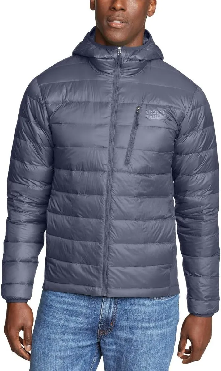 Eddie Bauer Men's Winter Jacket - Puffer Coat with Hood - Down Jacket For Outdoor (Gray, L)