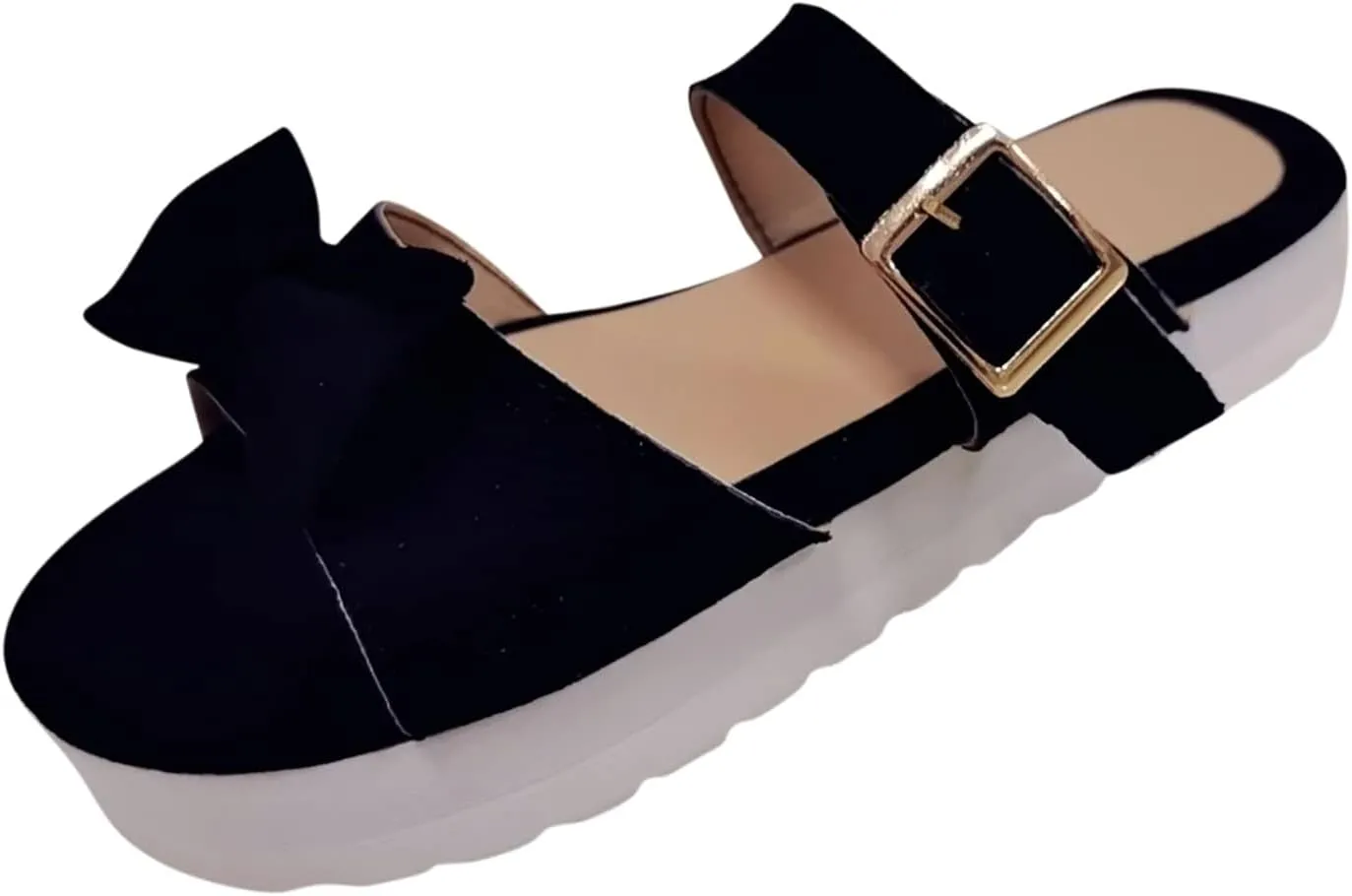 Eduavar Sandals Women Dressy Summer, Womens Sandals Dressy Fish Mouth Hollow Out Sandals Open Toe Comfy Sandals Shoes