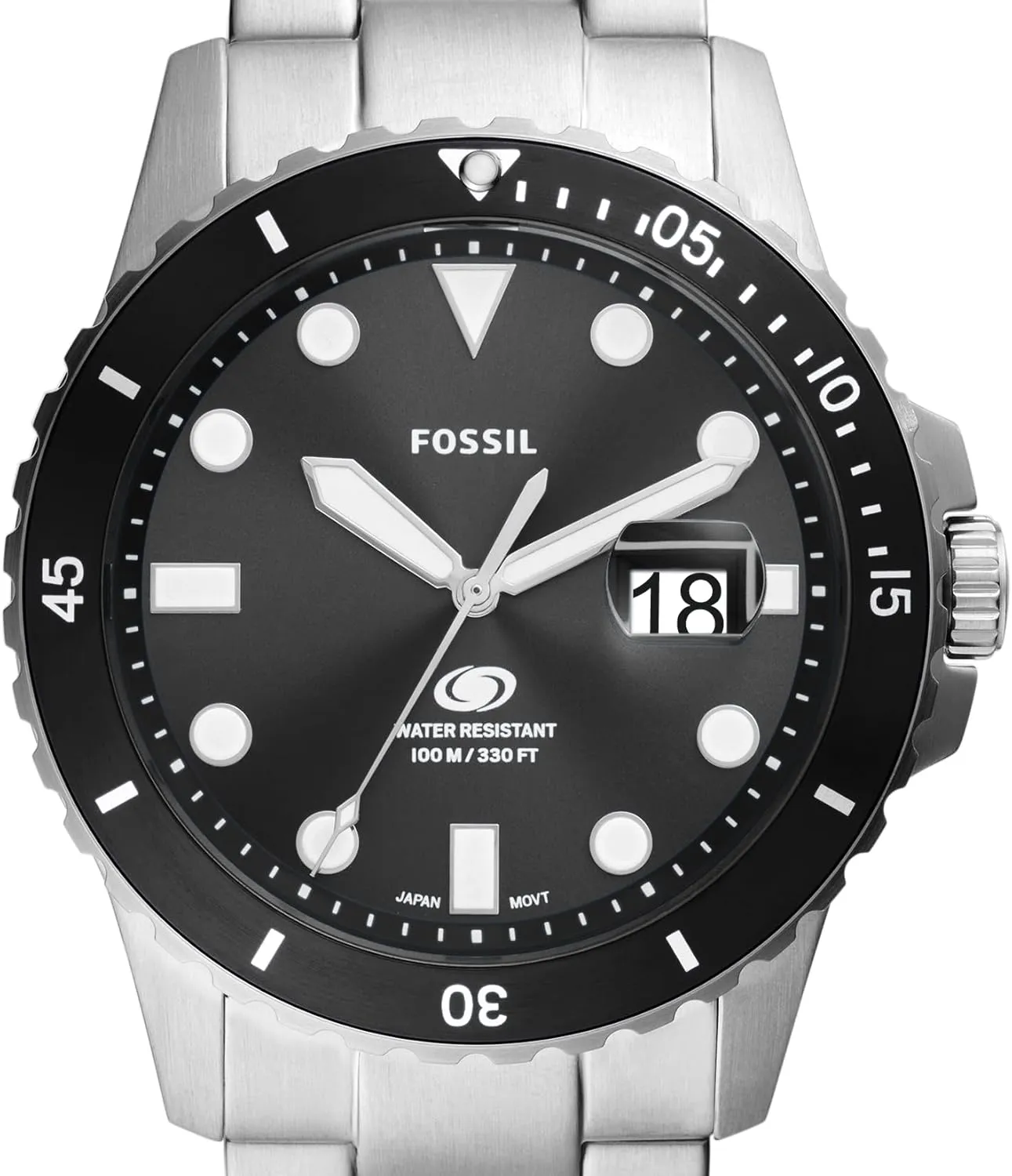 Fossil Men's Blue Quartz Stainless Steel Three-Hand Watch