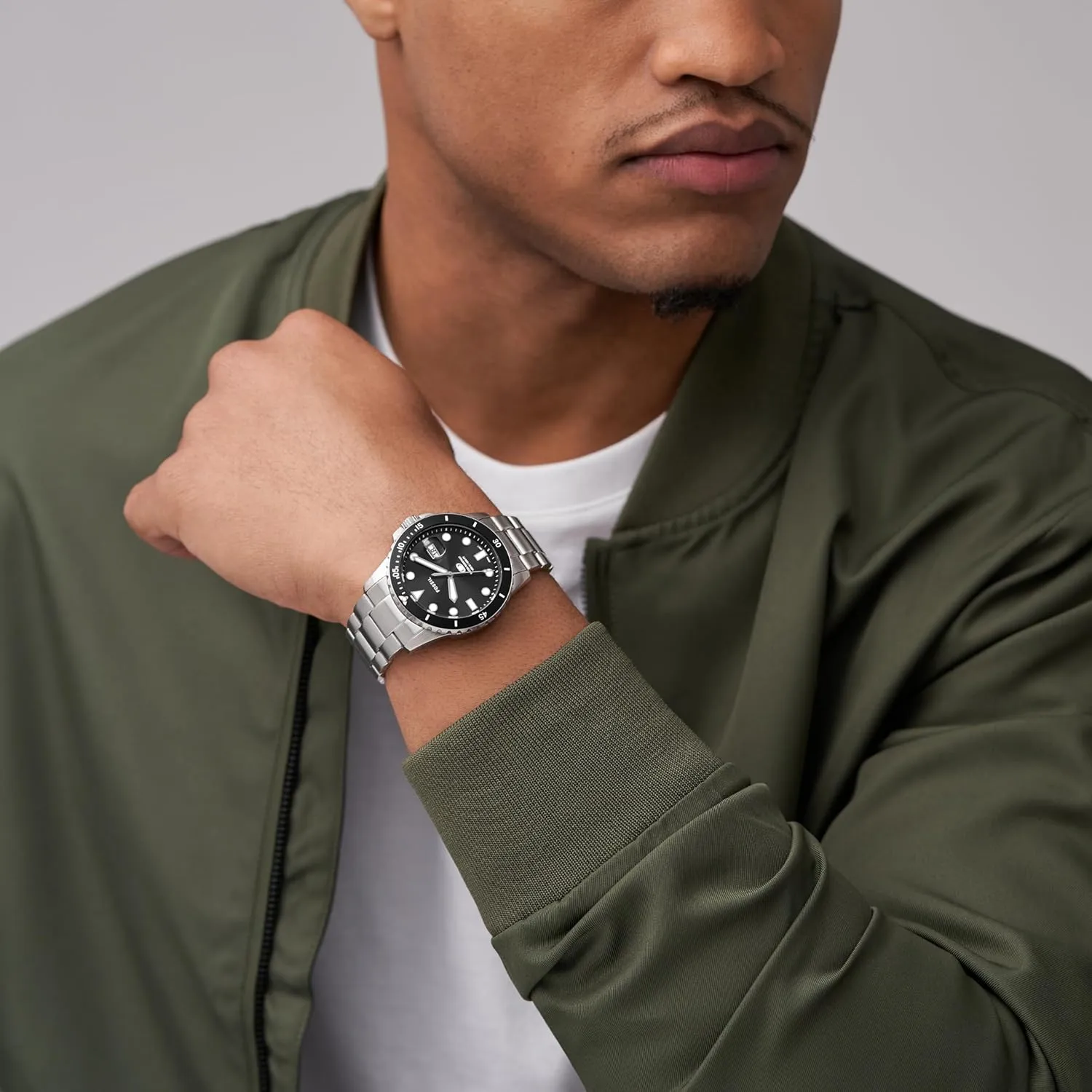 Fossil Men's Blue Quartz Stainless Steel Three-Hand Watch