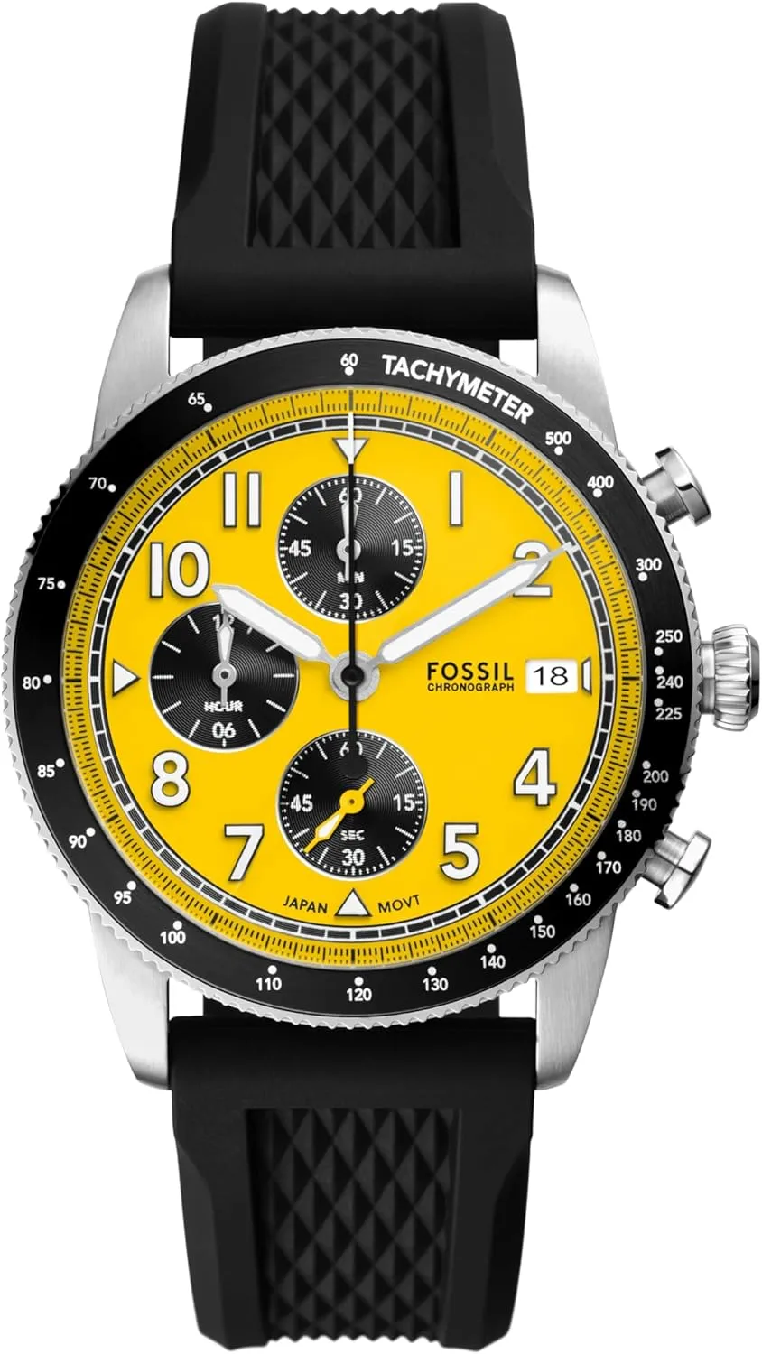 Fossil Men's Sport Tourer Quartz Stainless Steel Chronograph Watch