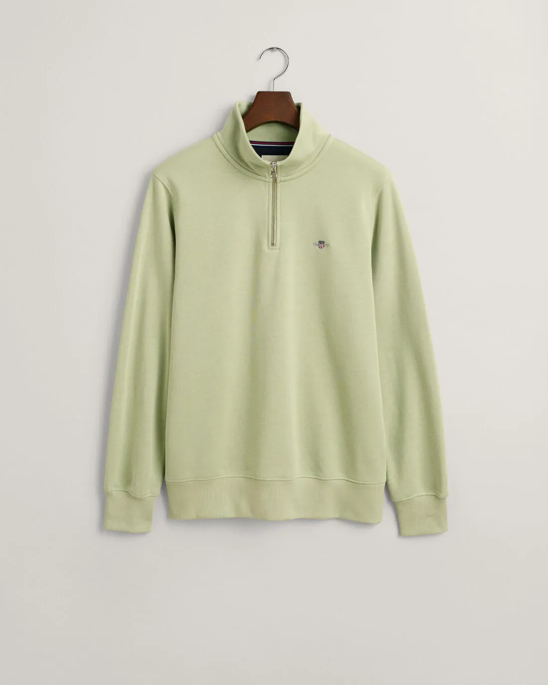 GANT - Half Zip, Milky Matcha Sweatshirt