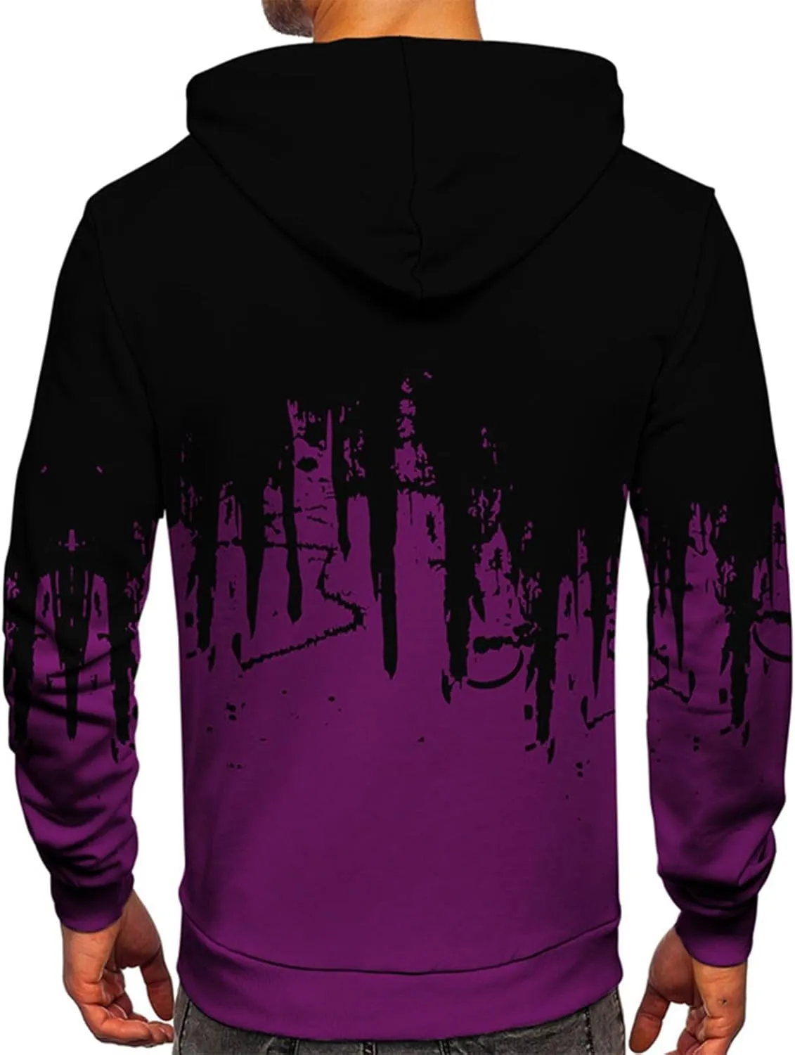 GOFULY Mens Graphic Hoodies Lightweight 3D Print Sweatshirts Fall Winter Outdoors Pullover Long Sleeve Outfits With Pockets