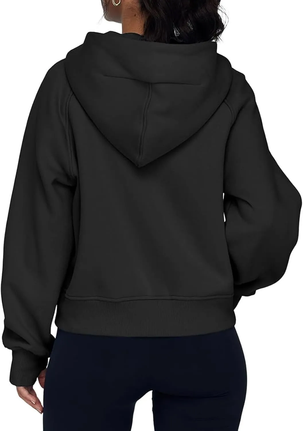 GOFULY Zip Up Hoodies For Women Trendy Long Sleeve Hooded Sweatshirts Fall Thumb Holes Jackets Winter Outfits With Pockets