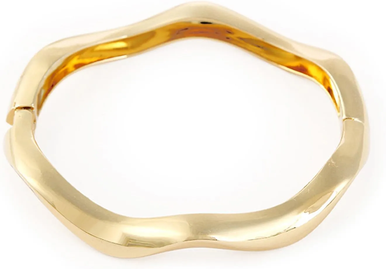 Gold Arm Cuff Bracelets for Women Trendy Chunky Gold Bracelet 14K Gold Plated Bracelets Hinged Wide Wire Cuff Bracelets Gold Arm Cuff Jewelry Bracelets Wedding Guest Dresses Jewelry Gifts