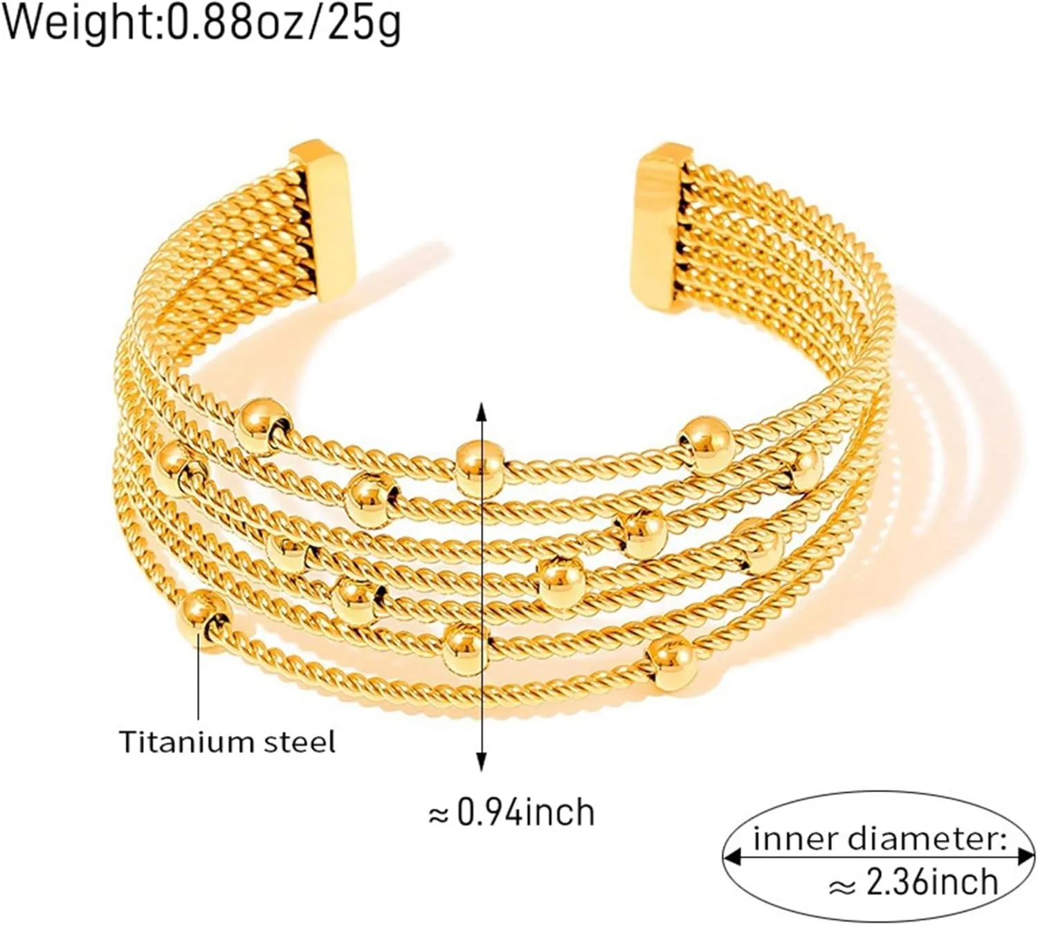 Gold Cuff Bracelets Adjustable Open Engraved Bangle Bracelets Stainless Steel Jewelry Birthday Halloween Christmas Gifts for Women Men