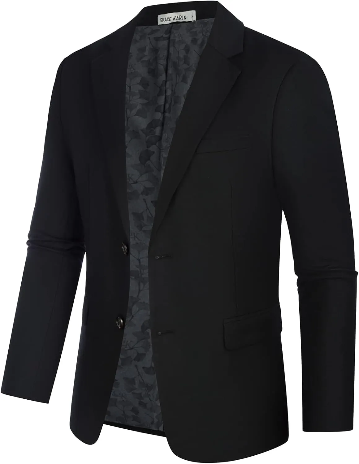 GRACE KARIN Men's Casual Blazer Suit Jackets 2 Button Lightweight Sport Coats