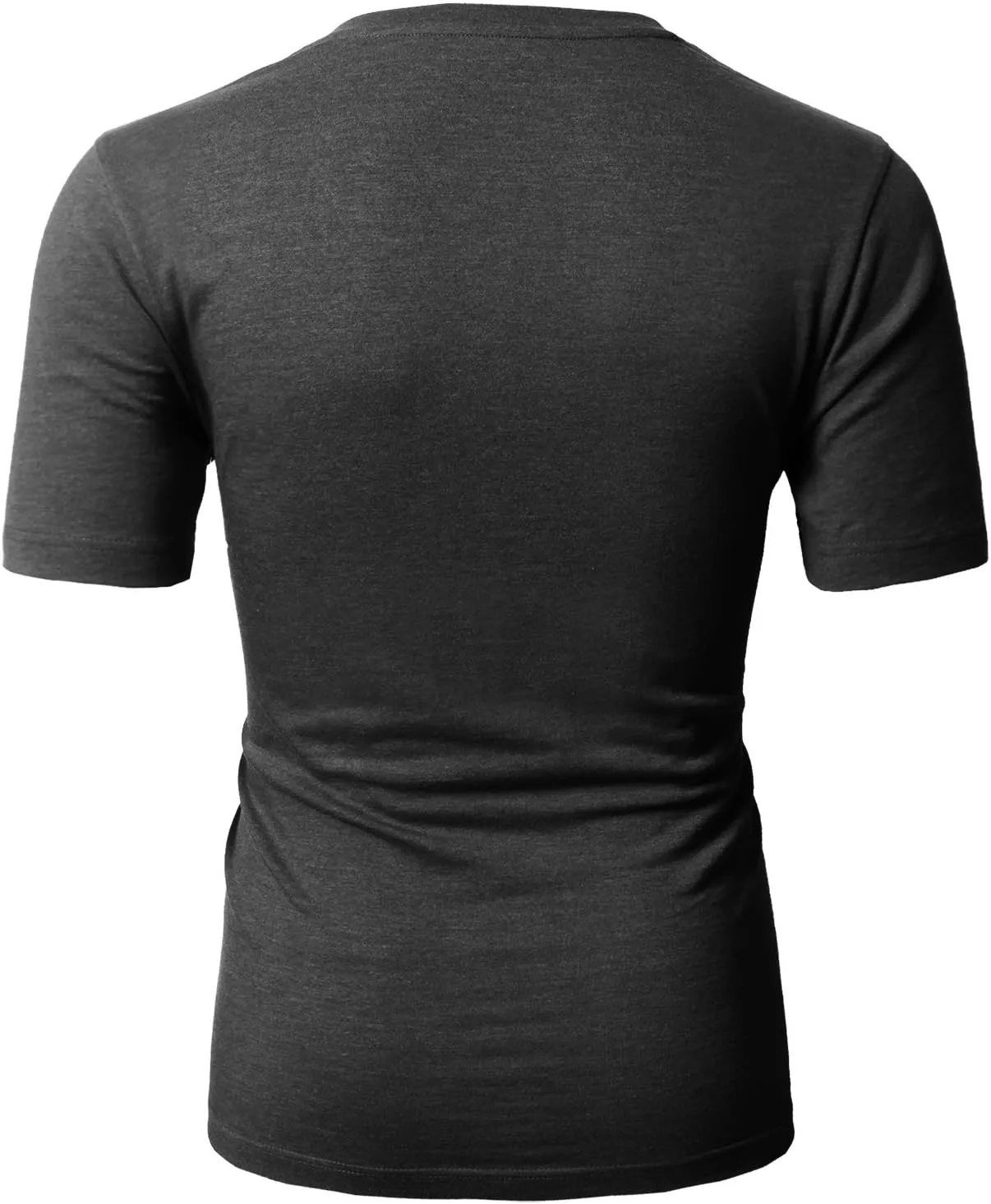 H2H Mens Casual Slim Fit Short Sleeve T-Shirts Soft Lightweight V-Neck/Crew-Neck Size XS to 3XL
