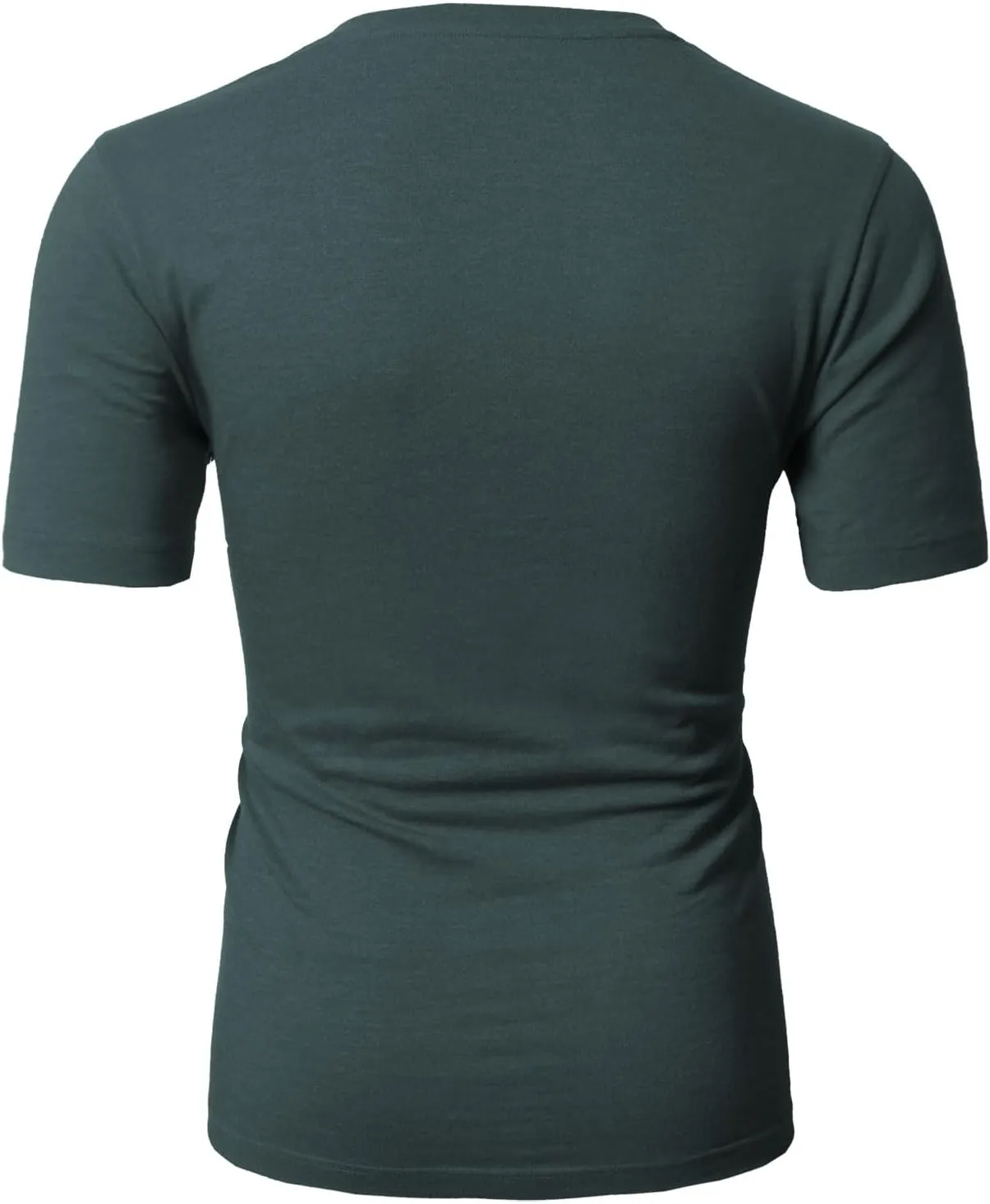 H2H Mens Casual Slim Fit Short Sleeve T-Shirts Soft Lightweight V-Neck/Crew-Neck Size XS to 3XL