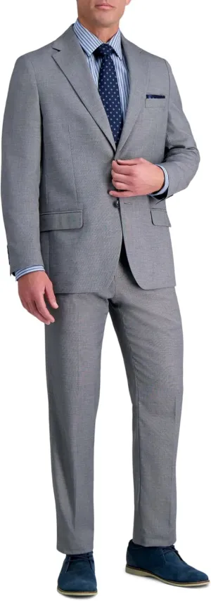 Haggar Mens JMH Premium Stretch Tailored Fit Suit Separates - Pants and Jackets