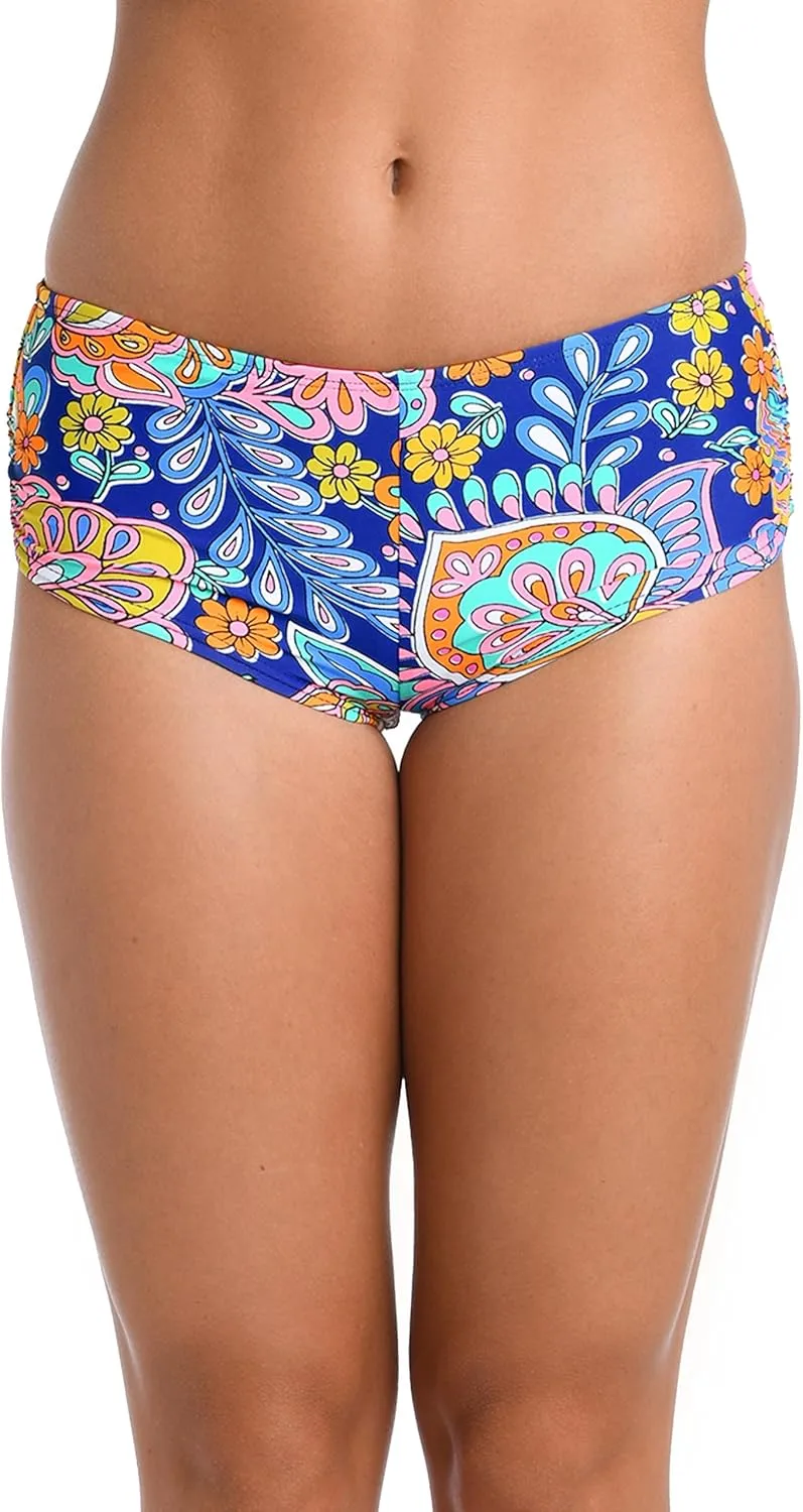 Hobie Women's Standard Solid Hot Pant Bikini Swimsuit Bottom