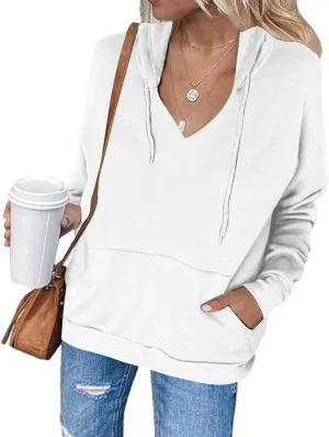 Hoodies Sweatshirts for Women Long Sleeve Shirts Zip Up Fleece Hoodie Jacket Fall Clothes Top with Pocket 2024